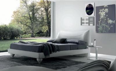 Corinne кровать pelle Lux 63 bianco