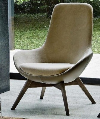 Кресло Linear кожа Sidney цв.701 marrone